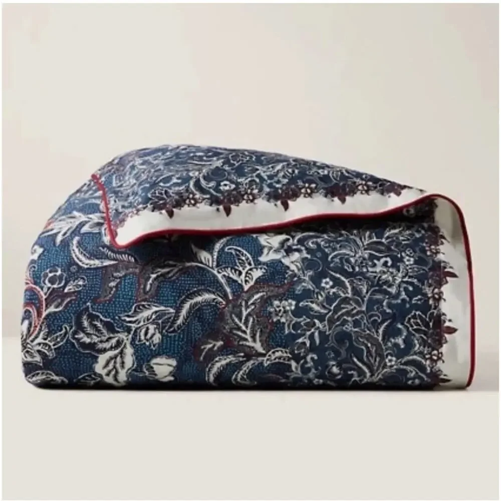 Ralph Lauren Home Full/Queen Duvet Cover Mirabelle 92 x 96 NWT Indigo Blue $375